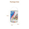 100Pcs Custom wood building toy large building stacking montessori toy set wood blocks for children