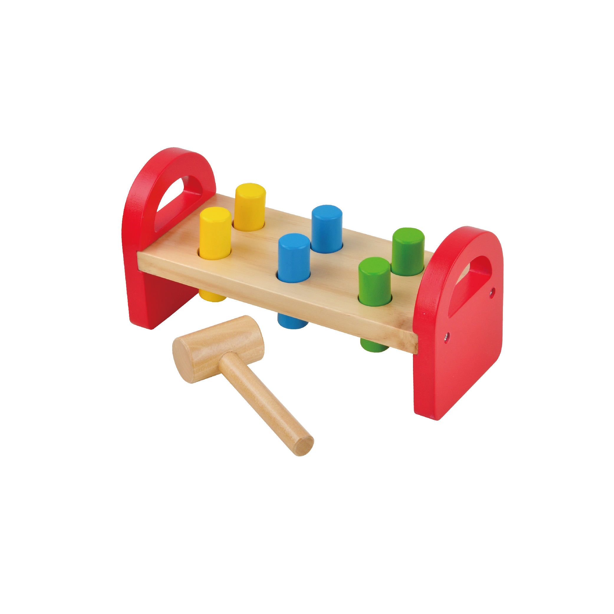 Custom High Quality Wooden Block Pounding Bench Wooden Piling Table Building Blocks Hamster Game Table - Image 3