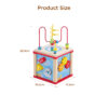 5 Pcs educational toys magnetic labyrinth string bead maze toy wooden activity cube