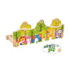 Unicorn magic garden toys outdoor tabletop dual wooden ring toss game