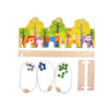Unicorn magic garden toys outdoor tabletop dual wooden ring toss game