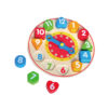 ASTM children multifunctional kids early teaching montessori wooden clock toys