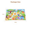 Large Size Wooden Animal Zoo Peg Puzzle In Toys