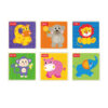6 Sides Children Educational Animal Toy 9 pcs Wooden Block Puzzle Cube For Kid