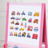 Magnetic Vehicle Magnets Wooden Refrigerator Large Magnet Learning Games Wood Toys  For Toddlers