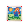 Wooden Balance Palm Ball Classical Toy Educational Wooden Beads Maze Game For Kids