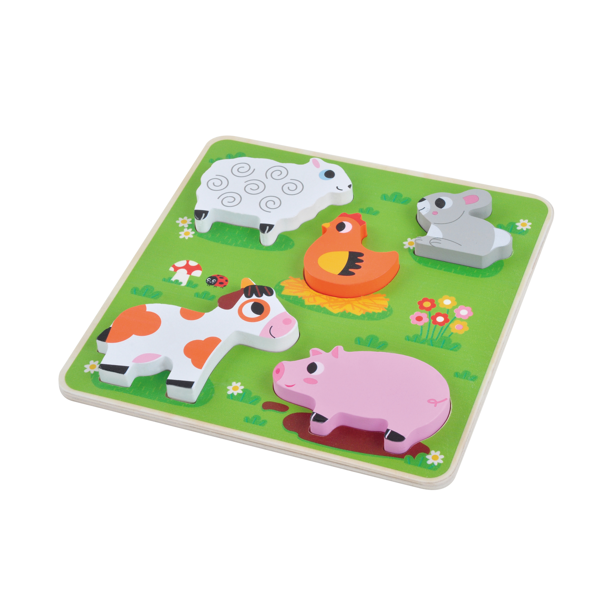 Amazon hot sale DIY preschool education children rompecabezas toys toddler 3d sublimation kids animals wooden puzzle wood - Image 3