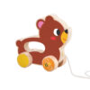 Montessori Toys Animal Bear Shape Wooden Toys Pull Along Toy