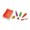High quality educational wooden vegetables fruit cutting toy wood pretend play kitchen set toy for kids