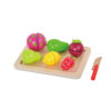 Manufacturers kitchen pretend play food cooking game cutting fruits wood cut toy  for children