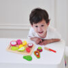 Manufacturers kitchen pretend play food cooking game cutting fruits wood cut toy  for children
