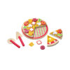 Pretend play mini cutting wood toys pizza cutter oven wooden pizza toy for toddler