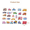 Magnetic Vehicle Magnets Wooden Refrigerator Large Magnet Learning Games Wood Toys  For Toddlers