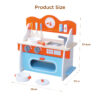 Small Size Water Painting Eco-friendly  Pretend Cooking Pretend Role Kids Wooden Toys Kitchen Play Set