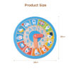 Pieces Educational Digital Colorful Jigsaw Number Clock Puzzle Wooden Education Kids Toys for Children