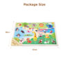 Wooden Plywood And Pasted Paper Large Animal Zoo Peg Puzzle In Toys For Toddler