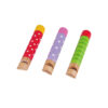 Hot Selling Colorful Customs Interesting Wooden Rainbow Whistle Toy
