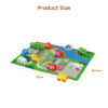 Intelligent 2 in 1 beads stringing montessori jumbo wooden city car shape lacing beads toys for kids