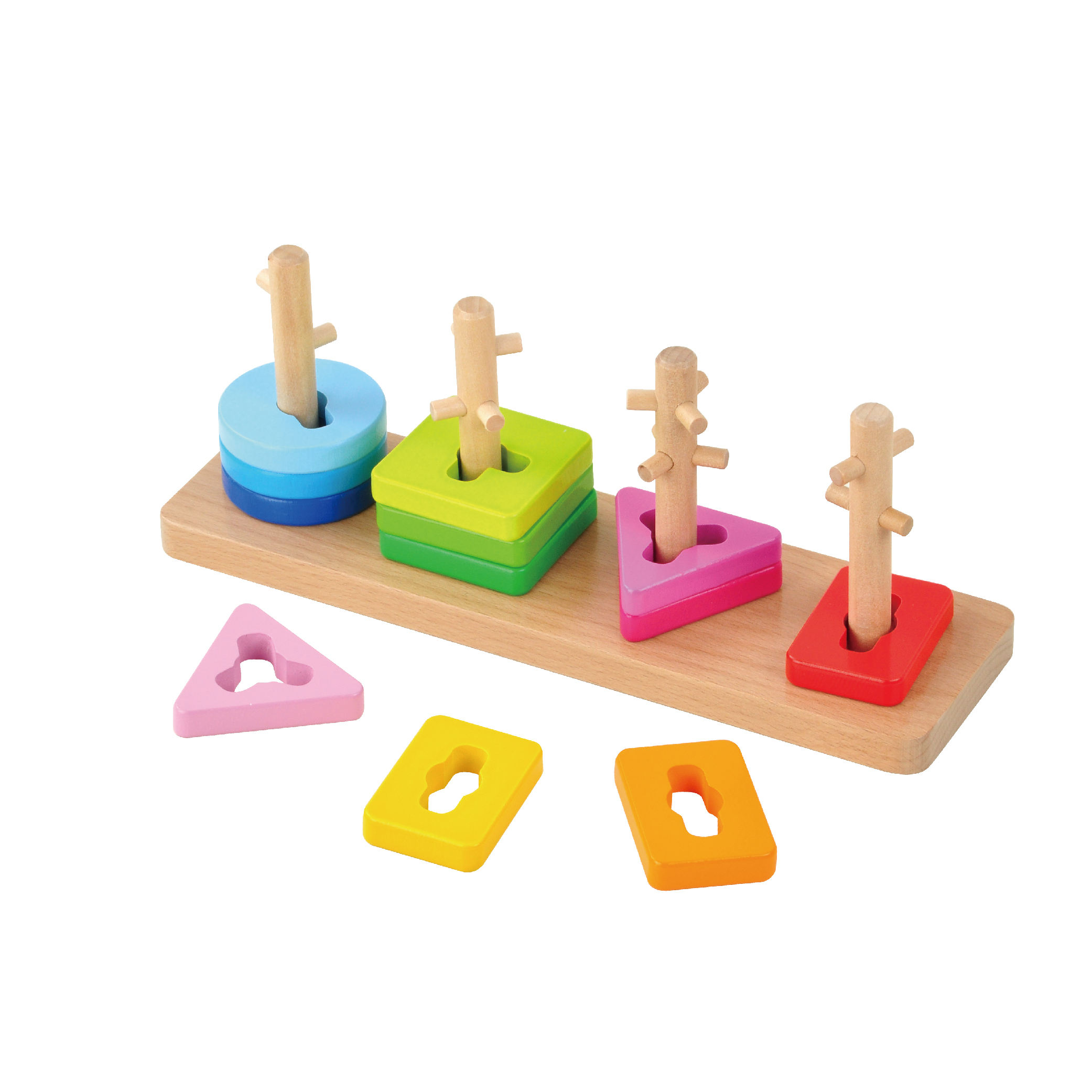 Custom Safety Size Kinderspielzeug Educational Shapes Sorting Game Wood Toys Wooden Shape Black For Kids Montessori - Image 2