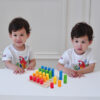 Montessori Wooden Shape Block Puzzle Wooden Toys Children Toys