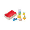 Children Pretend Role Play Game simulation Cutting Wooden Breakfast Food Set Toy For Kids