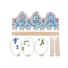 Indoor table mini elite carnival wooden washer ring toss yard game set