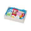 Wood Kitchen Toy Set Wooden Breakfast Cutting Pretend Play Food Educational Girls Toys