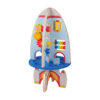 Pretend play toys Multifunction rocket activity cube wooden educational activity cube toys wooden winding bead toys