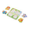 Intelligence children educational cute carton animal wooden puzzle toy giant peg puzzle