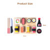 Children Pretend Japanese Food Play Set Wooden Sushi Food Combination Educational Toy For Kids