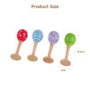Children colorful musical instruments mini music maraca toy wooden maracas for kids
