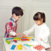100PCS Colorful Early Educational Kids Toys Building Wooden Stacking Blocks With Balls