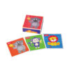 6 Sides Children Educational Animal Toy 9 pcs Wooden Block Puzzle Cube For Kid