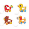 Montessori Toys Animal  Bird Shape wooden Pull Along Toy