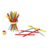 Colorful smooth montessori children table balance wooden stick game toys
