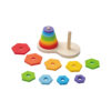 Toddler learning toys  rainbow tower ring educational baby learning wood stacking ring toy