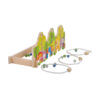 Unicorn magic garden toys outdoor tabletop dual wooden ring toss game