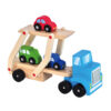 2022 Hot Selling Mini Trailer Transporter Car Carrier Wooden Truck Toy For Children