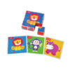 6 Sides Children Educational Animal Toy 9 pcs Wooden Block Puzzle Cube For Kid