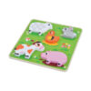 Educational custom wooden animal shaped 3D jigsaw puzzle kids cartoon toy wooden animal puzzle