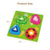 Animal Shape Building Block Toys Montessori Sensory Toy Wooden Puzzle