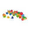 Colorful preschool wooden kids train toys educational stacking train children wooden toy