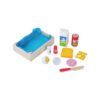 Wood Kitchen Toy Set Wooden Breakfast Cutting Pretend Play Food Educational Girls Toys