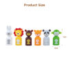 Simulation Eco-friendly Montessori Toys Educational Cuddly Toys Wooden Forest Animal Toy