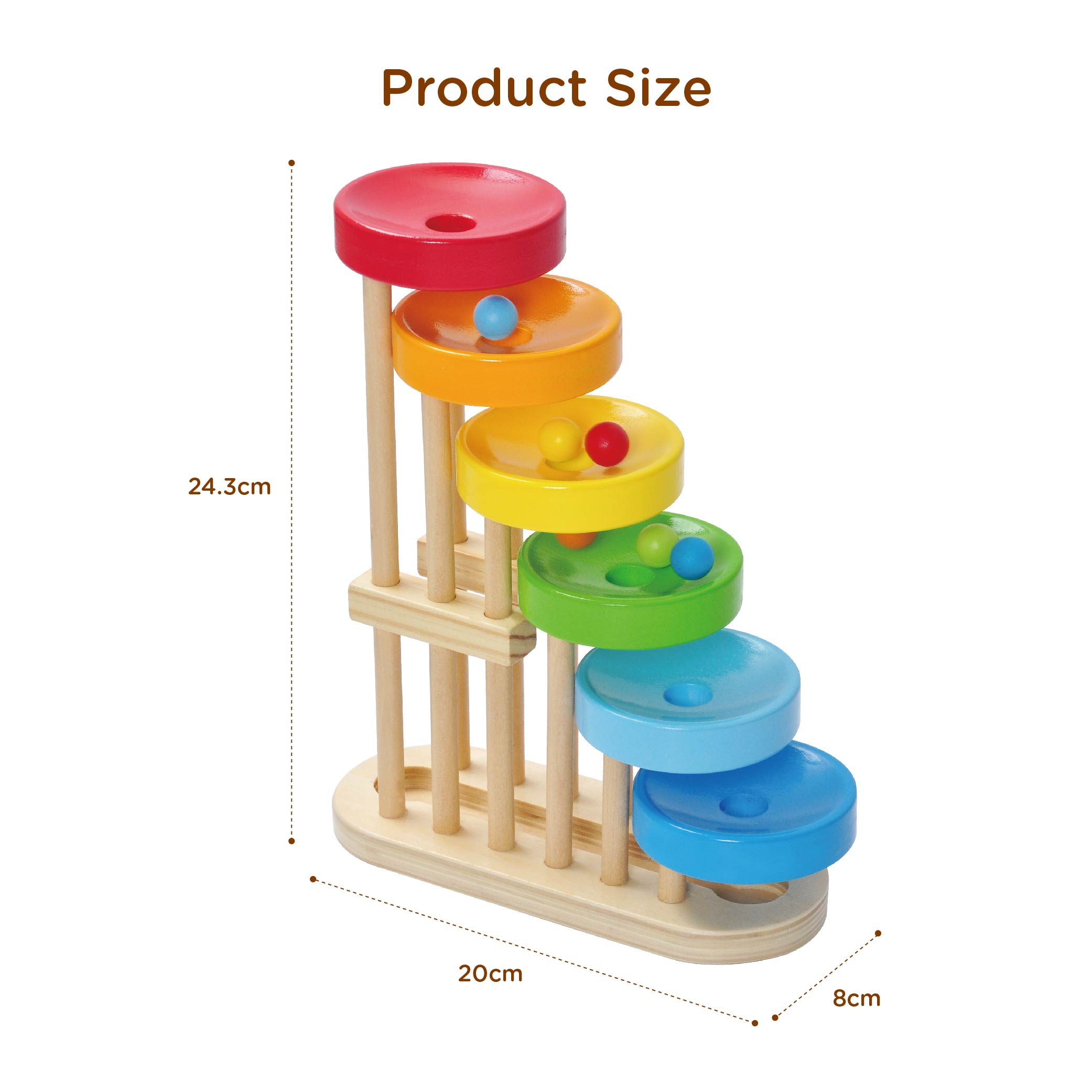 Educational toys popular trend Early learning juniper pine wood ball wooden game - Image 4