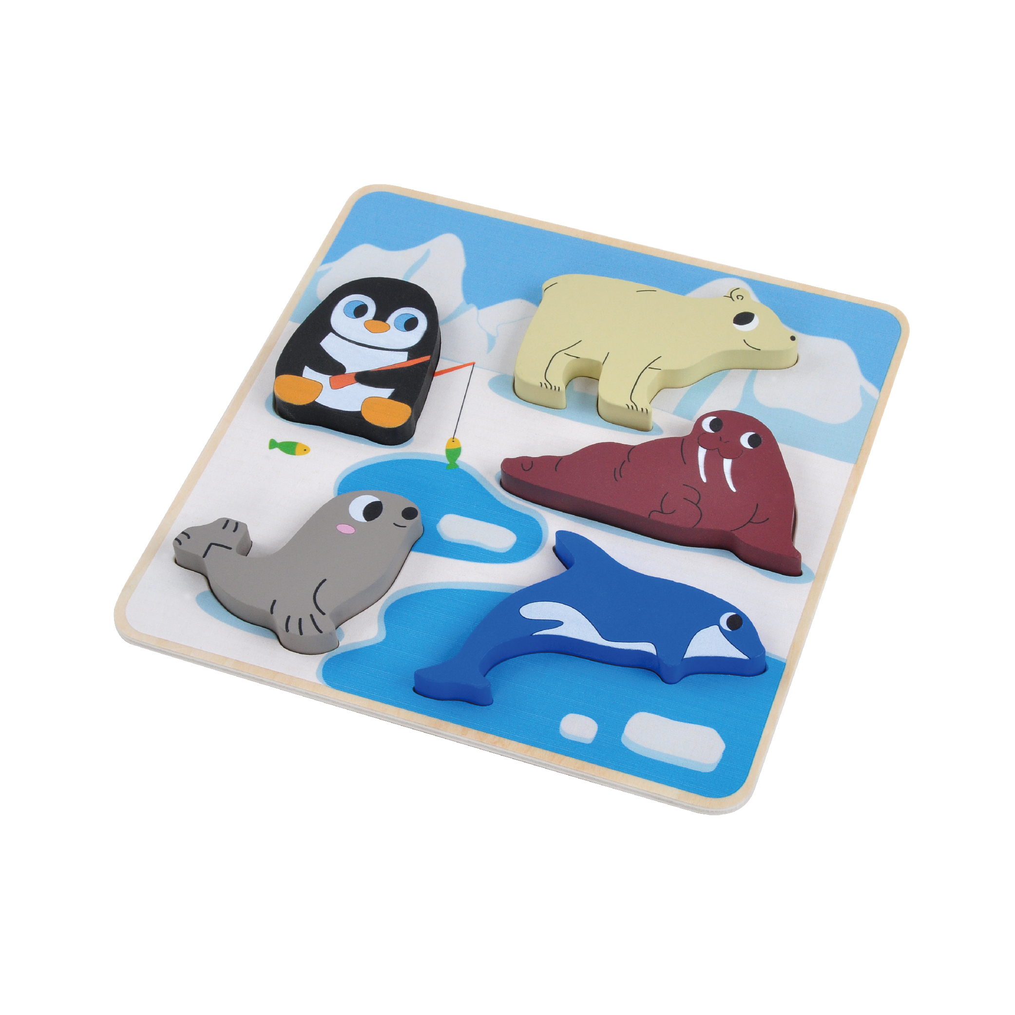 Amazon hot sale DIY preschool education children rompecabezas toys toddler 3d sublimation kids animals wooden puzzle wood - Image 9