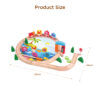 Educational learning ocean animal pattern 40pcs round railway road toys wooden train track set