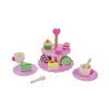 Simulation game toy girls role kitchen accessories play afternoon tea party toy wood kids tea set