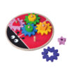 Water paint safely ladybug shaped rotating top game wooden gear toys