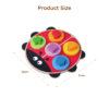 Intelligence Kids Wooden Rainbow Ladybug Shape Stacking Toys For Child